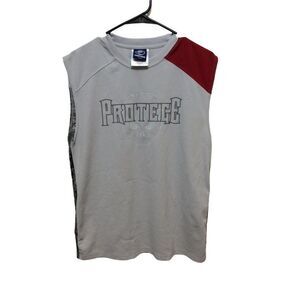 PROTEGE Sleeveless Top Xlarge(14-16) Gray Red Polyester